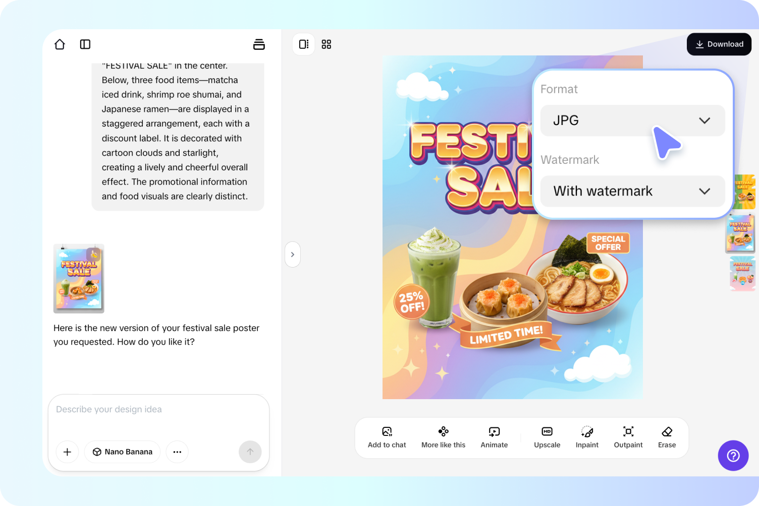Langkah 3: Edit dan ekspor gambar Anda