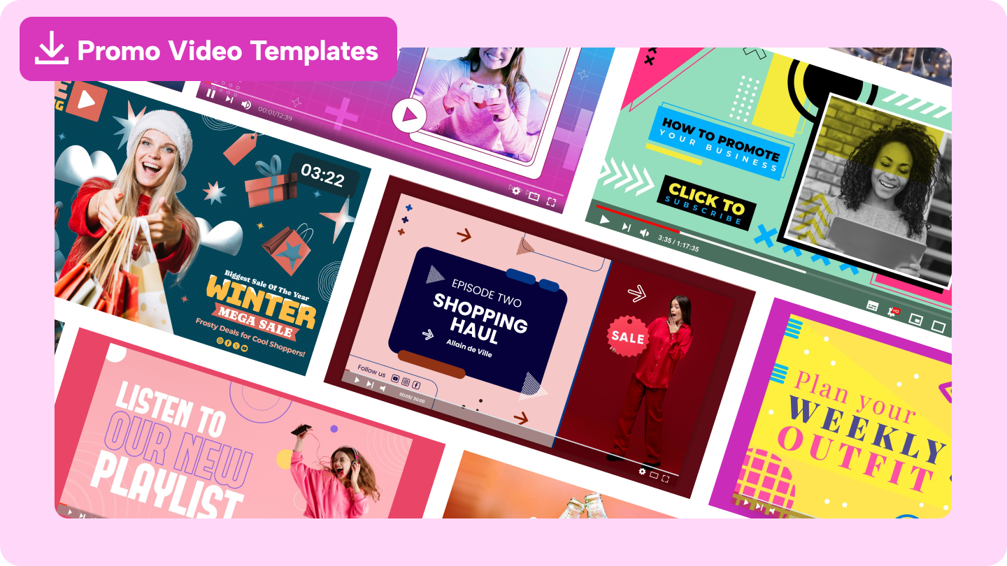 Template promo video