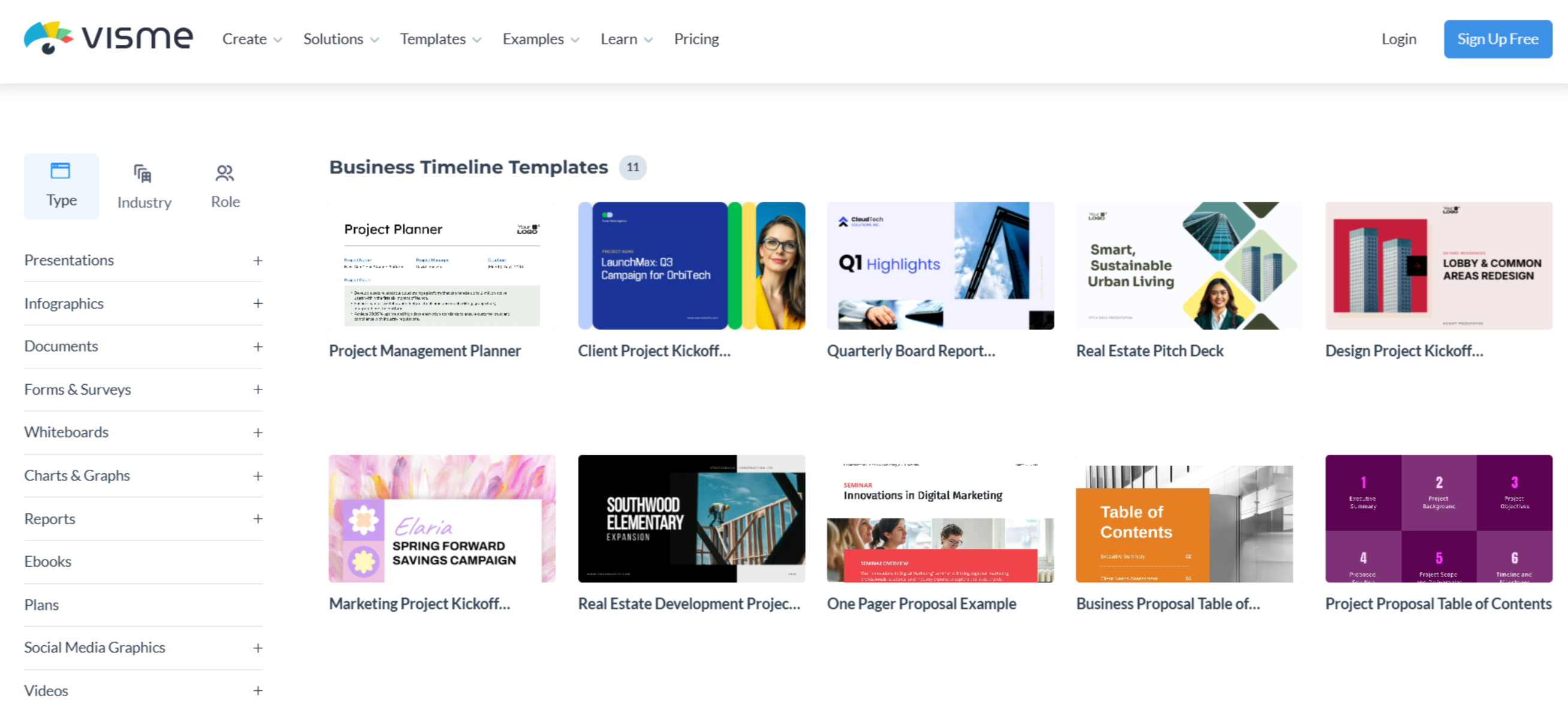 Business timeline template for growth and campaigns