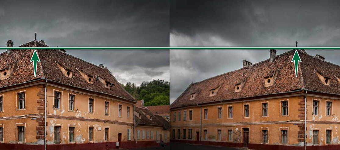 Architectural photography correction