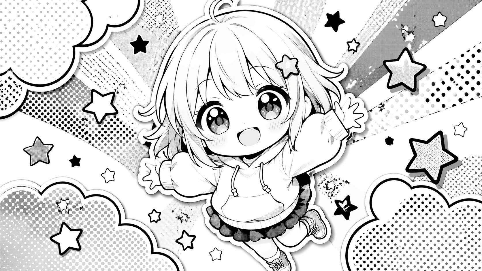 Kartu prompt filter manga Dreamina 5: Karakter manga Chibi