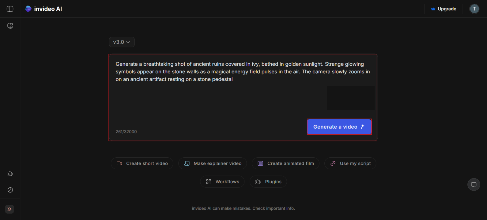 Criador de vídeo de animação de texto online grátis