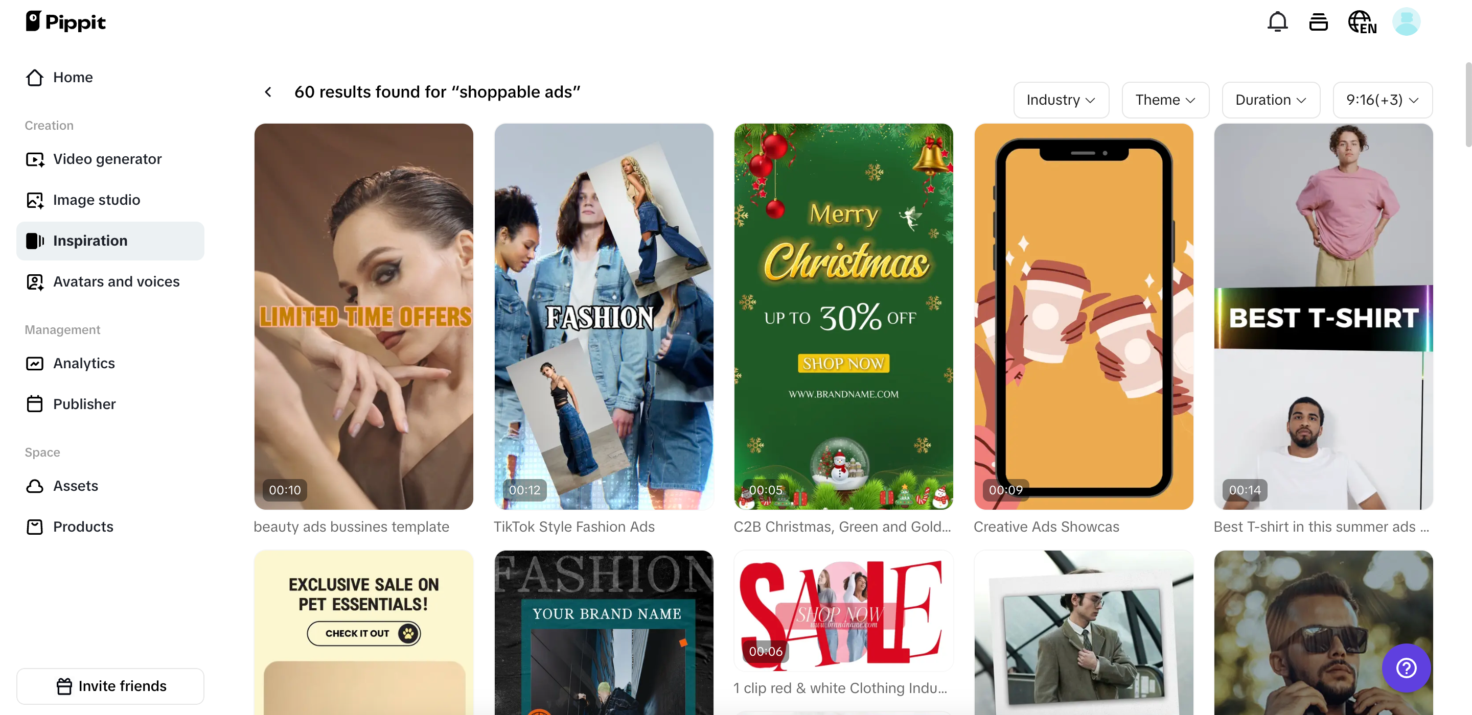 Mga AI preset na template