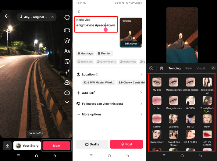 Image showing how to use Snapchat filters on TikTok