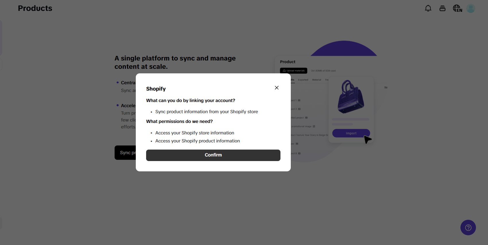 E-commerce platform integration