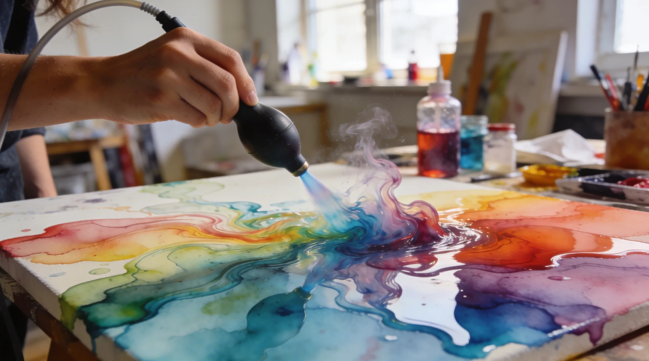 Mueve y da forma a la tinta