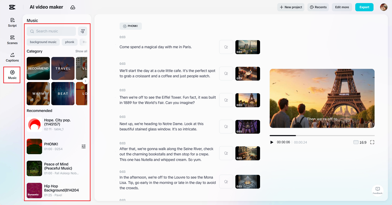 Monipuoliset musiikkivaihtoehdot