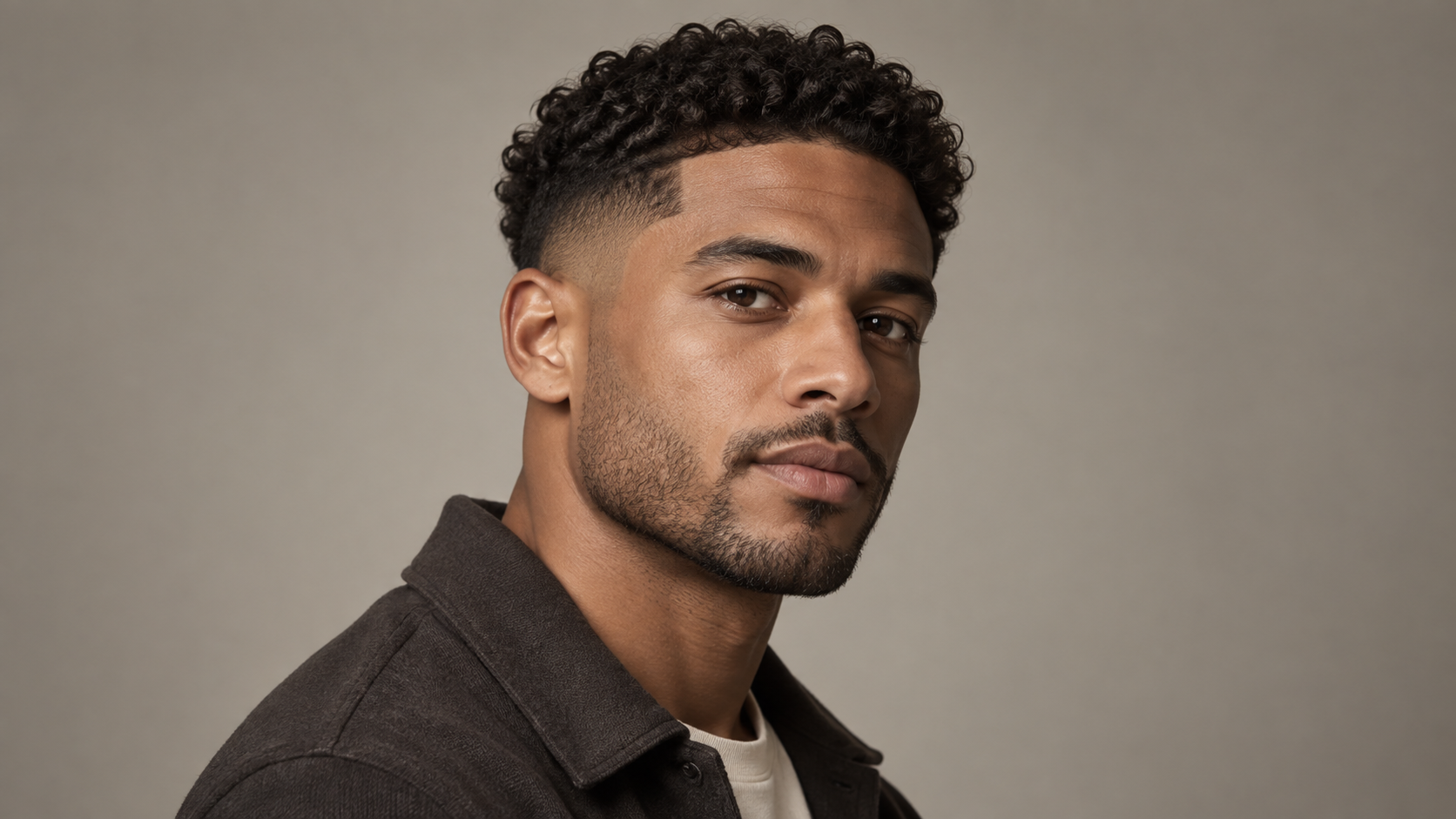 Low Fade and Curly Top