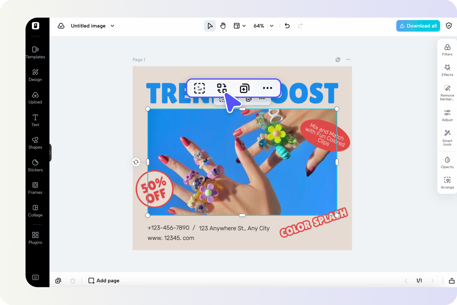 Design the photo layout