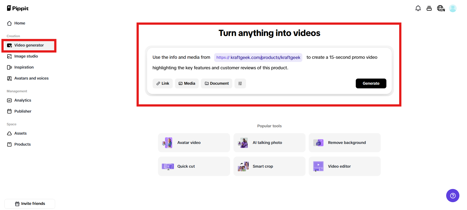 Access video generator