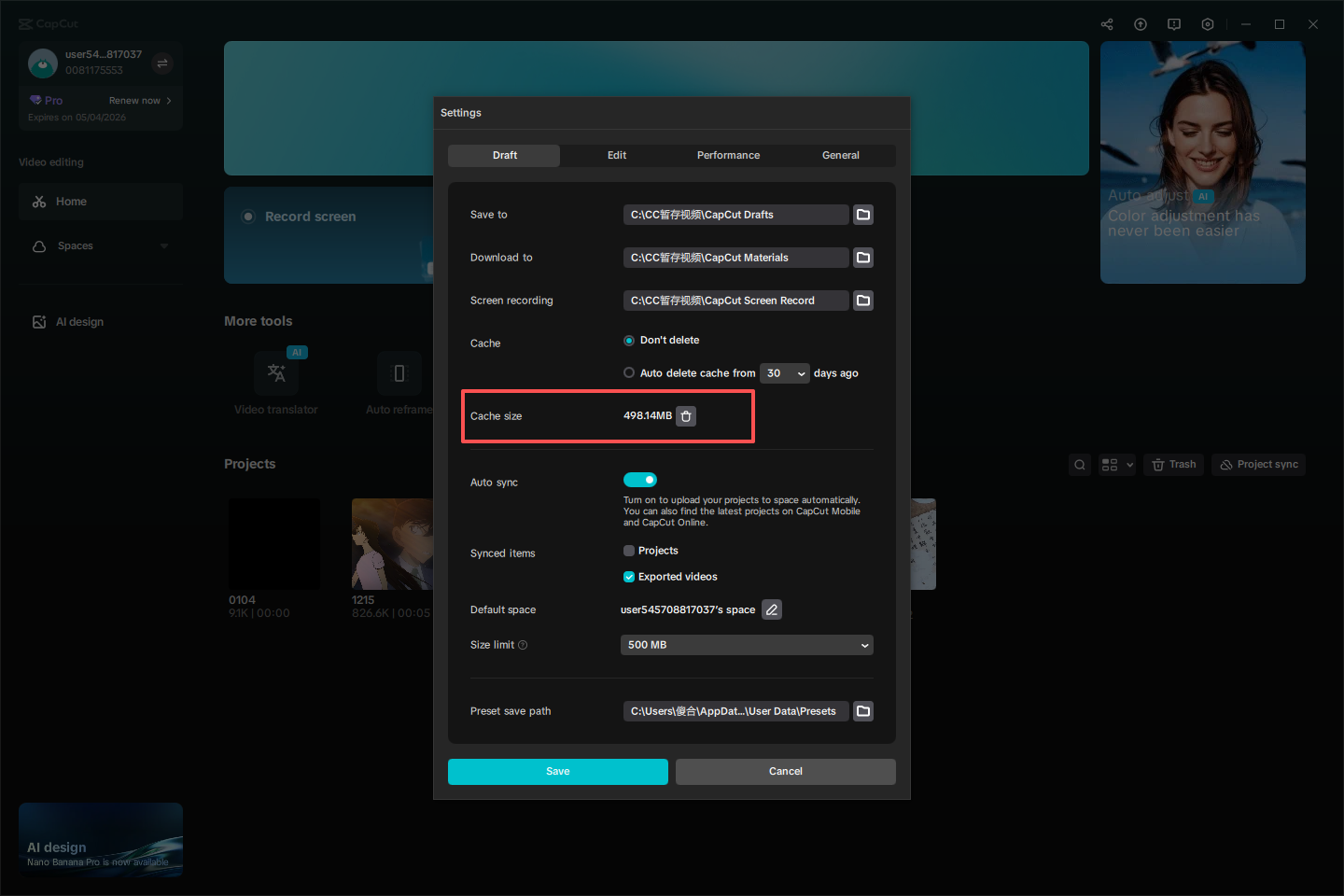 Löschen Sie den Cache auf der Desktop-Version