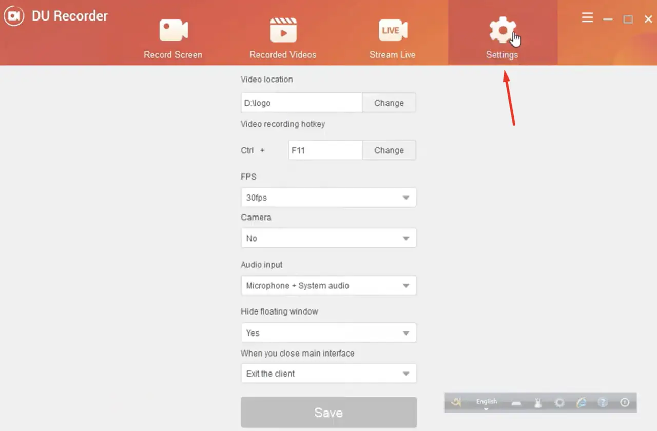 Use DU Recorder for Windows