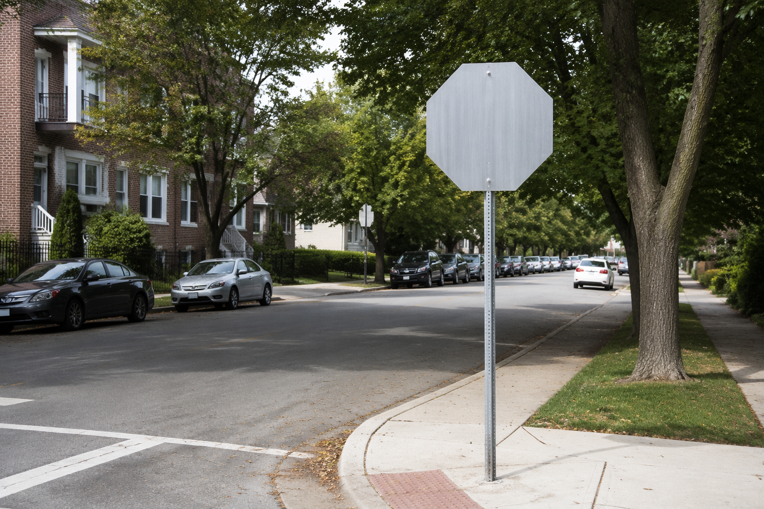 remove street sign from photo hero image