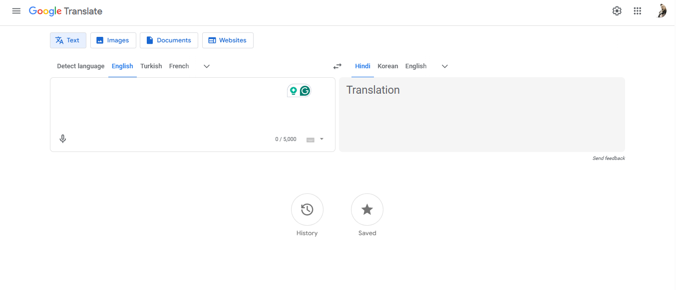 Access Google Translate