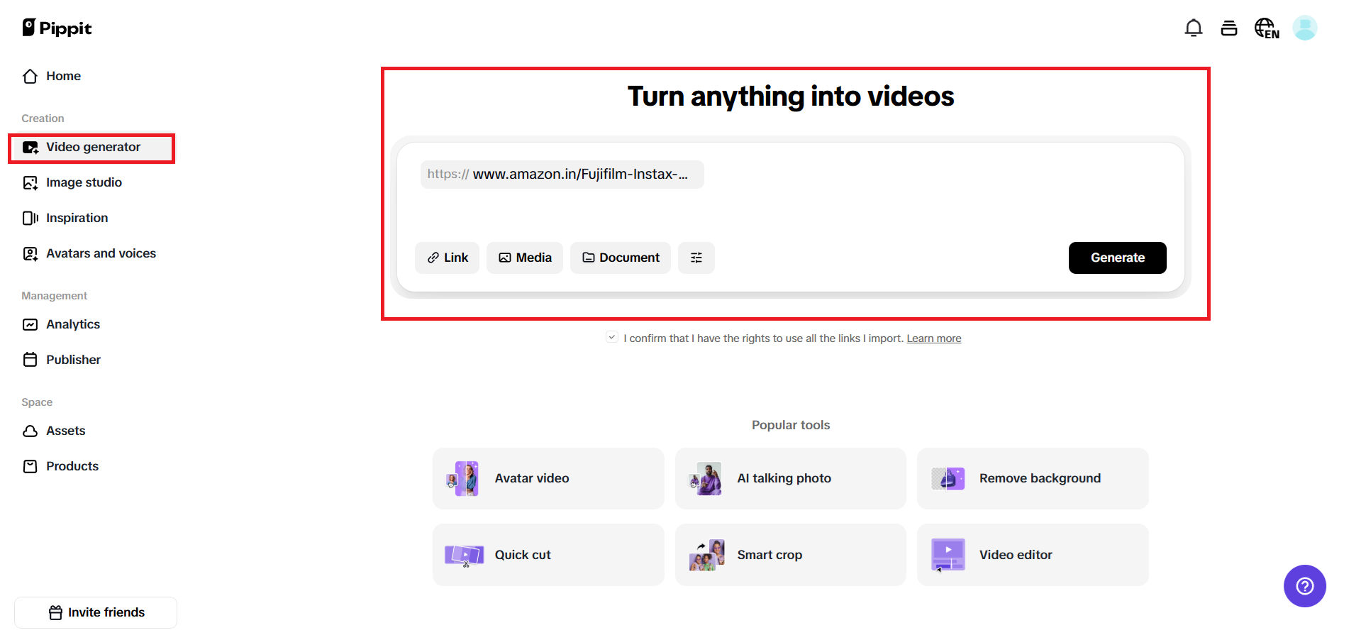 Turn anything into videos