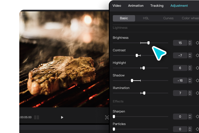 Trim and enhance the video