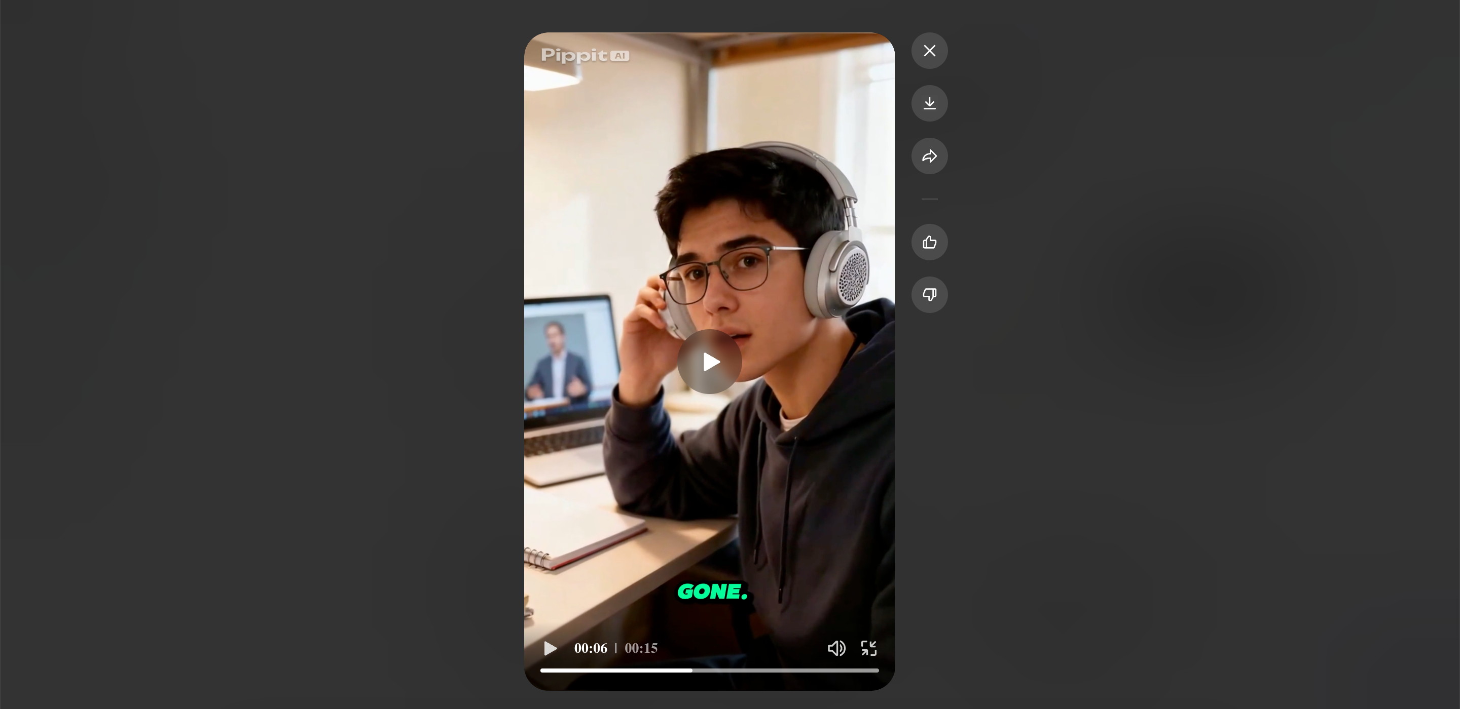 Xuất video từ Pippit