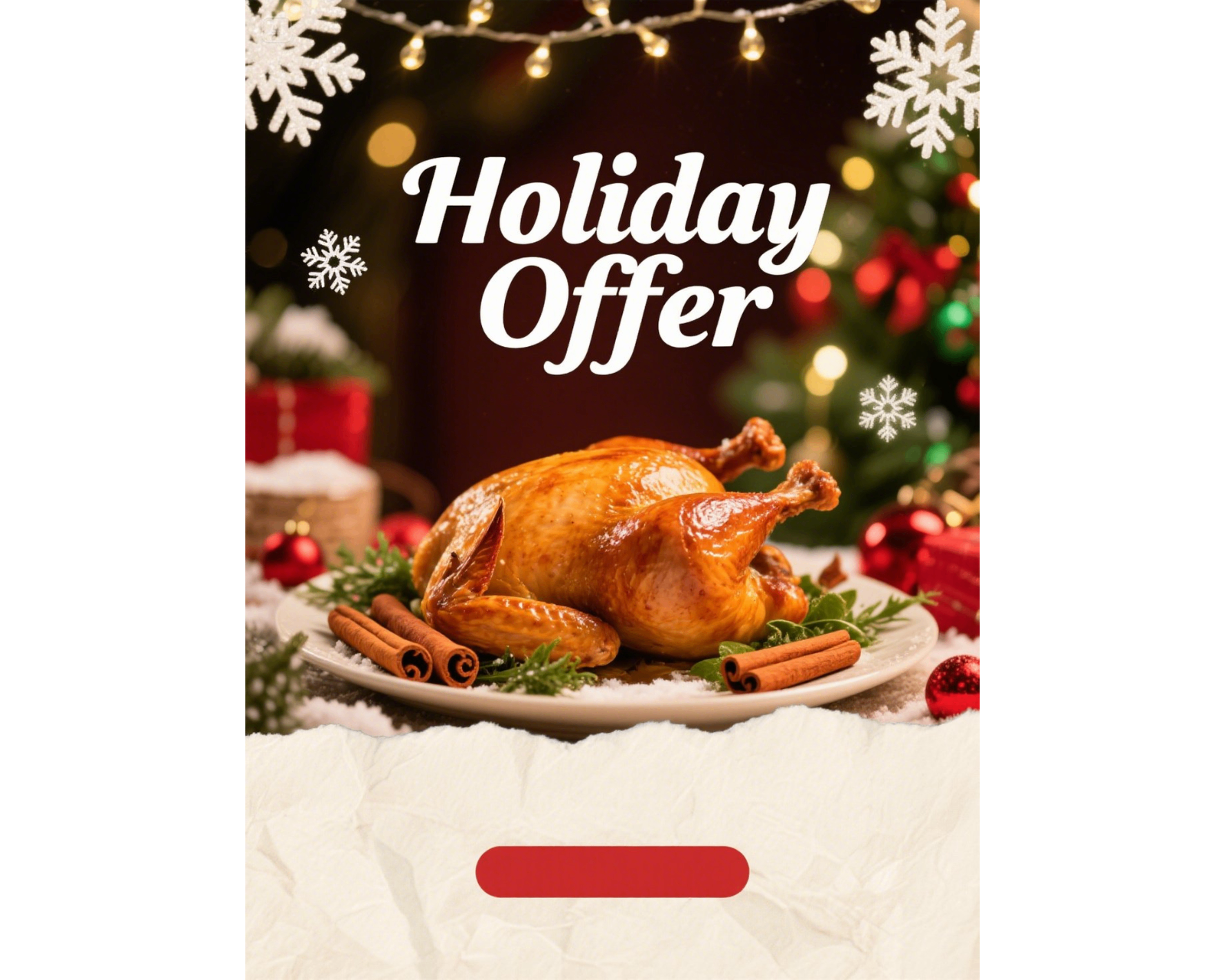 Holiday-themed flyers