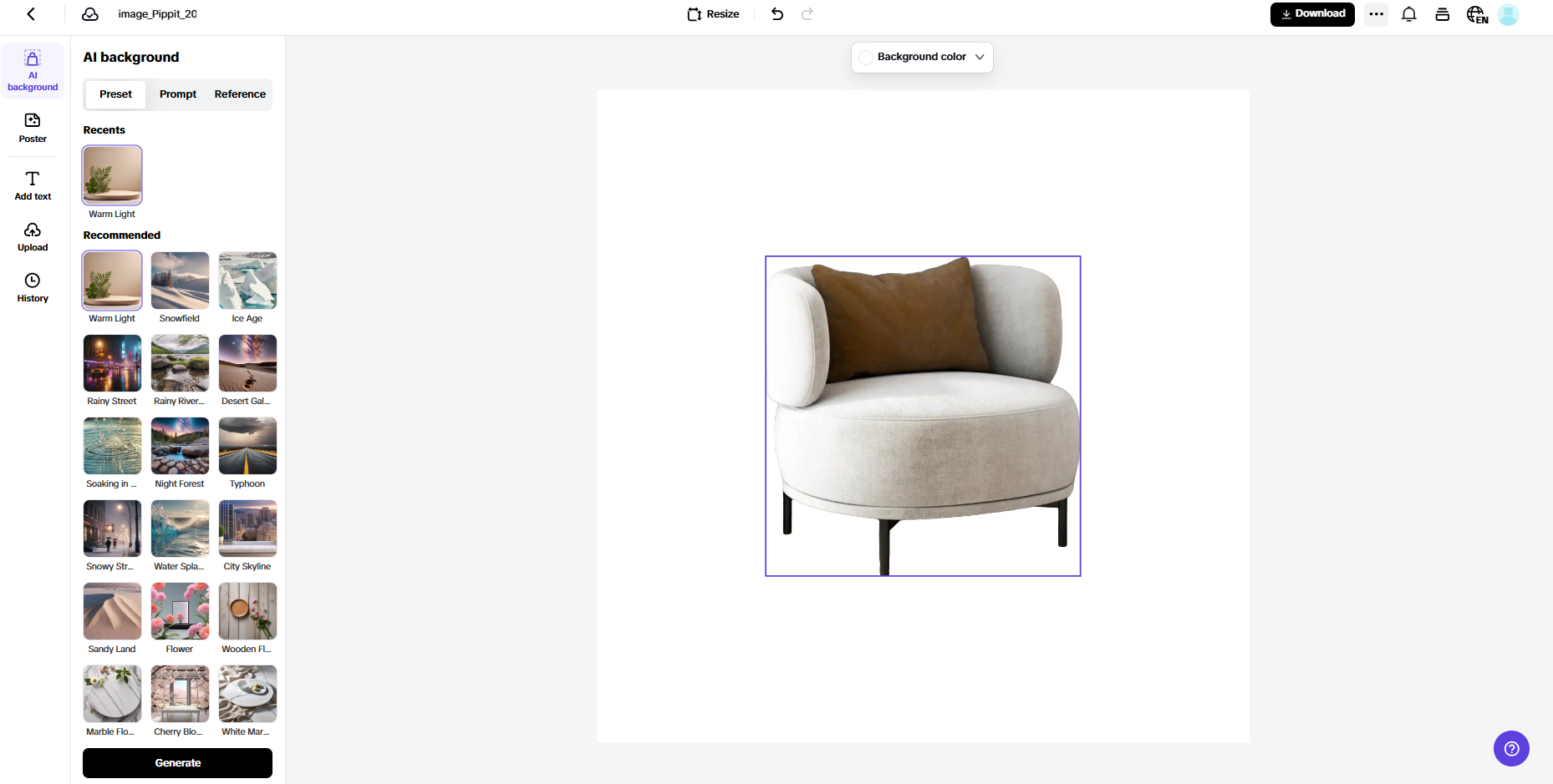 AI product images