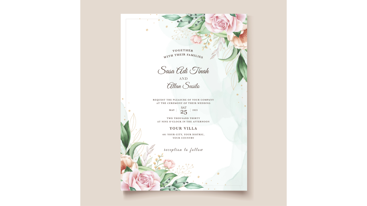 DIY printable invitation designs