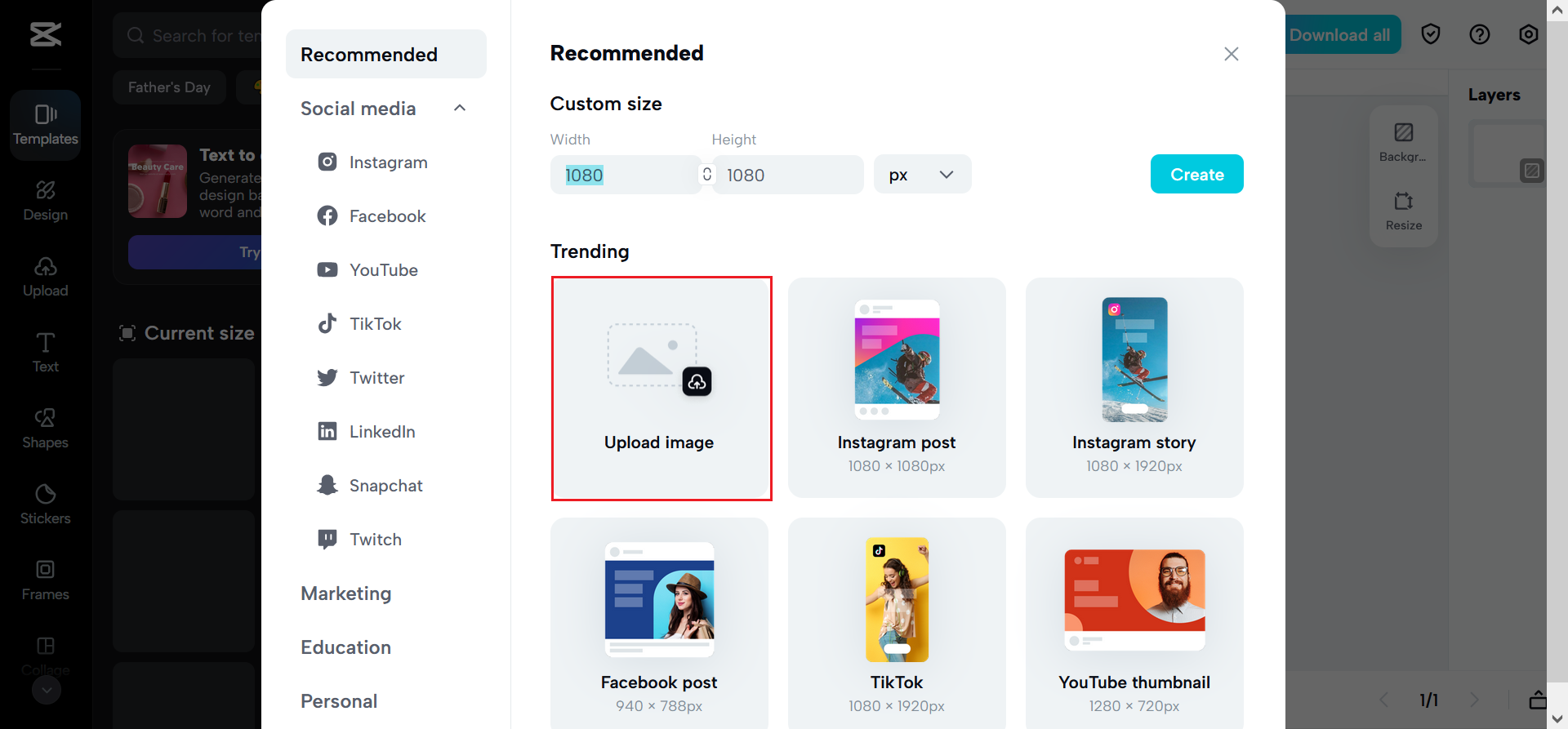 Upload your logo
