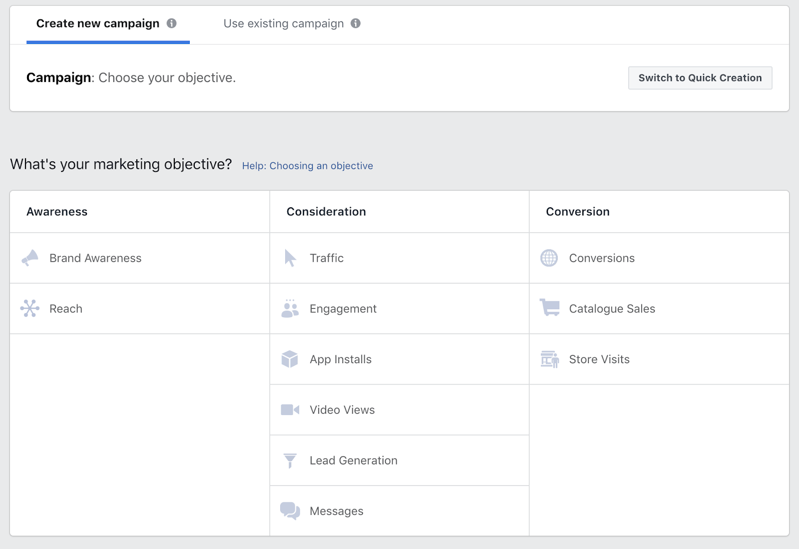 Choose your ad objective