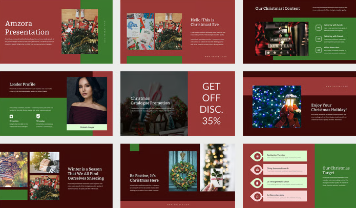 Christmas slide backgrounds