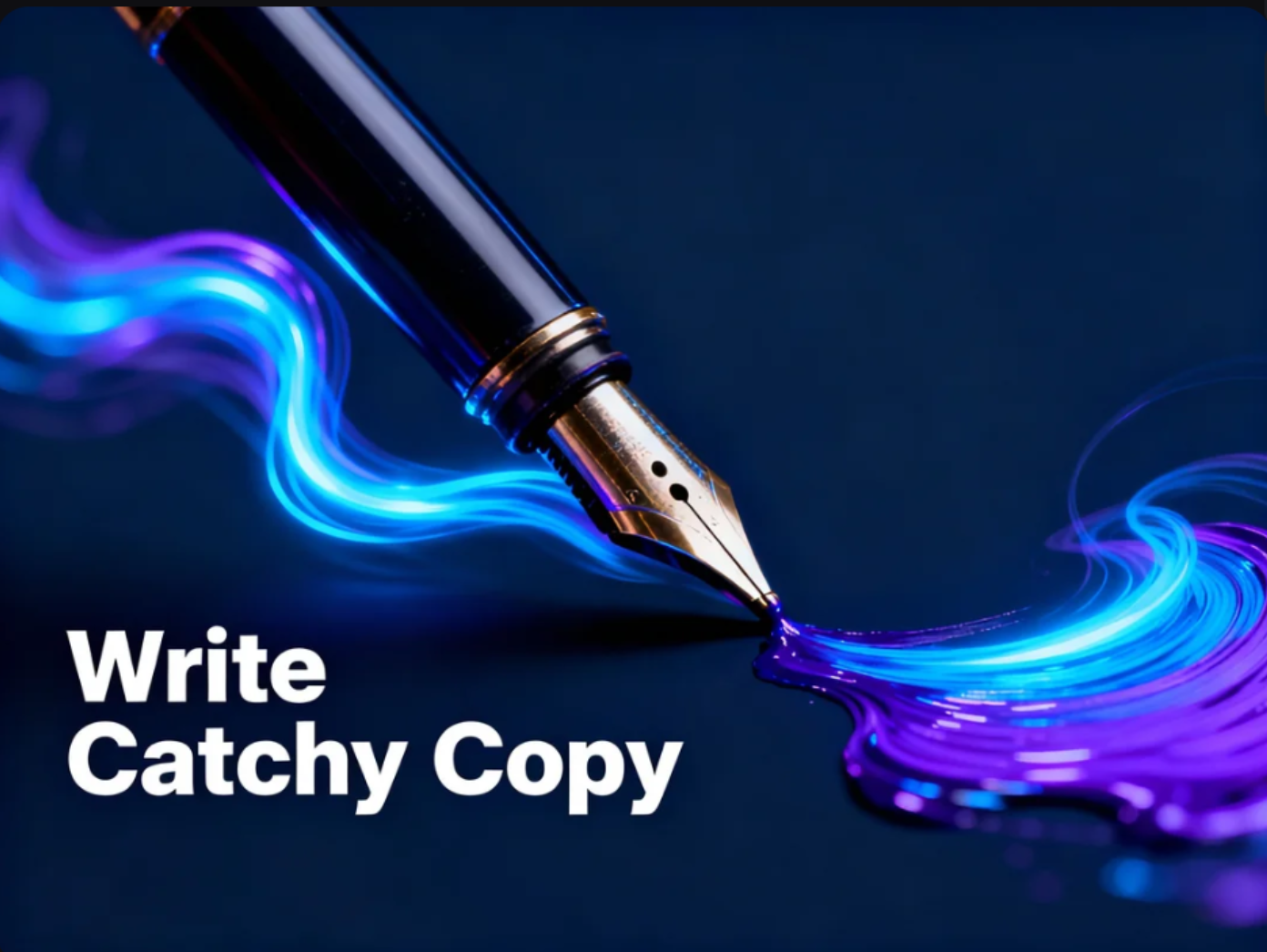 Vivid advertising text on a video advertisement showing how to make video ads