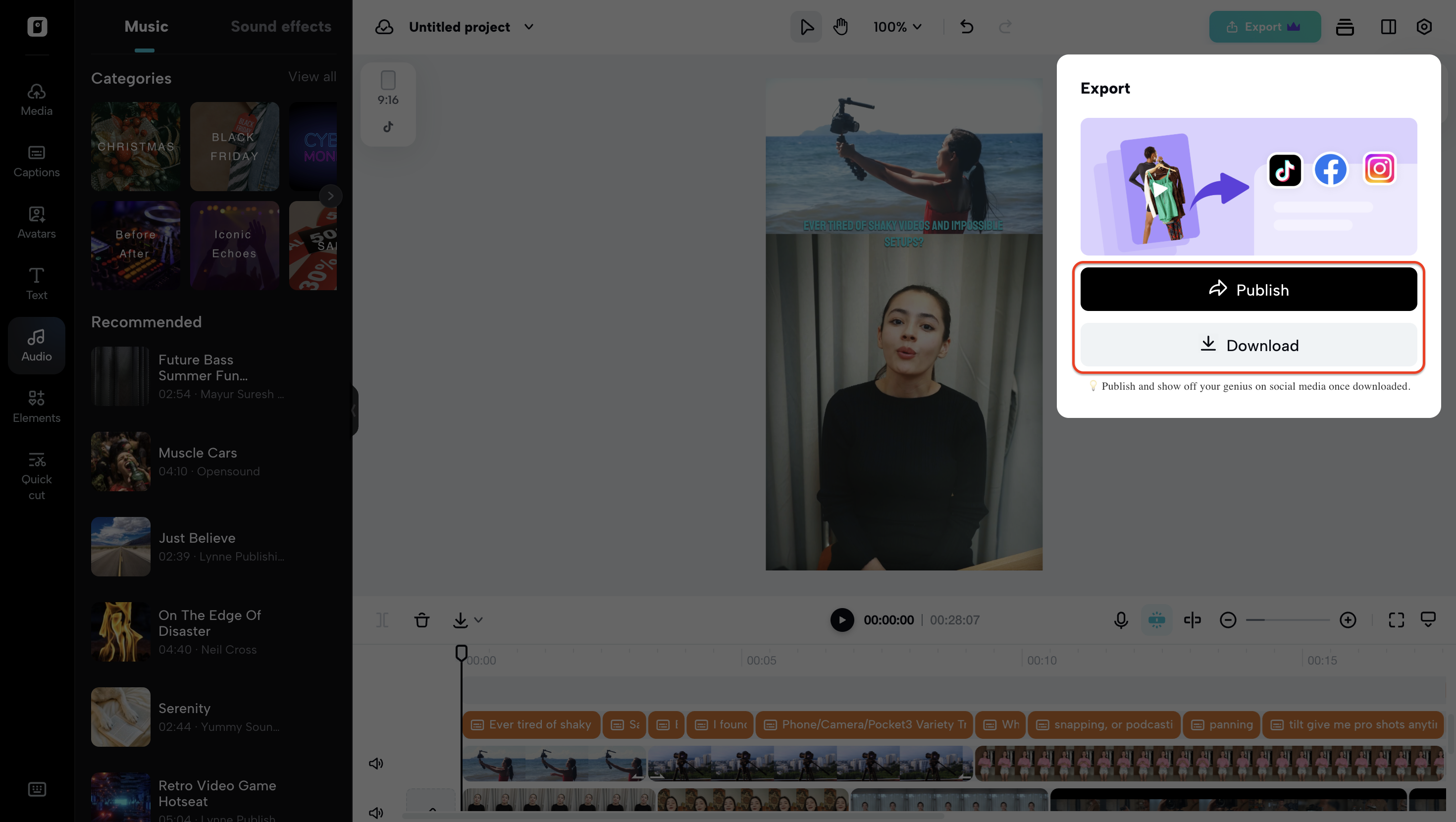 Export or publish your product demo