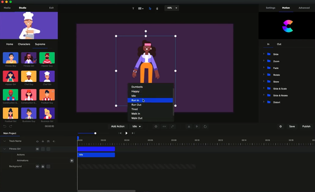 Create Studio, ein intuitives Werkzeug zum Erstellen von 3D-animierten Erklärvideos