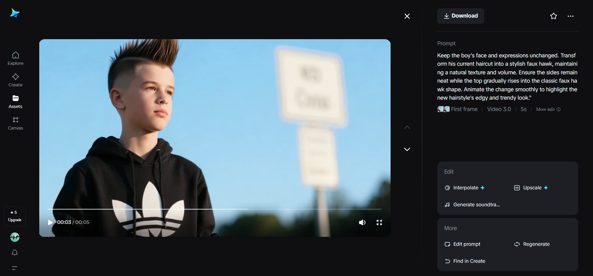 Estilos de transformación de cabello para hombres en Dreamina