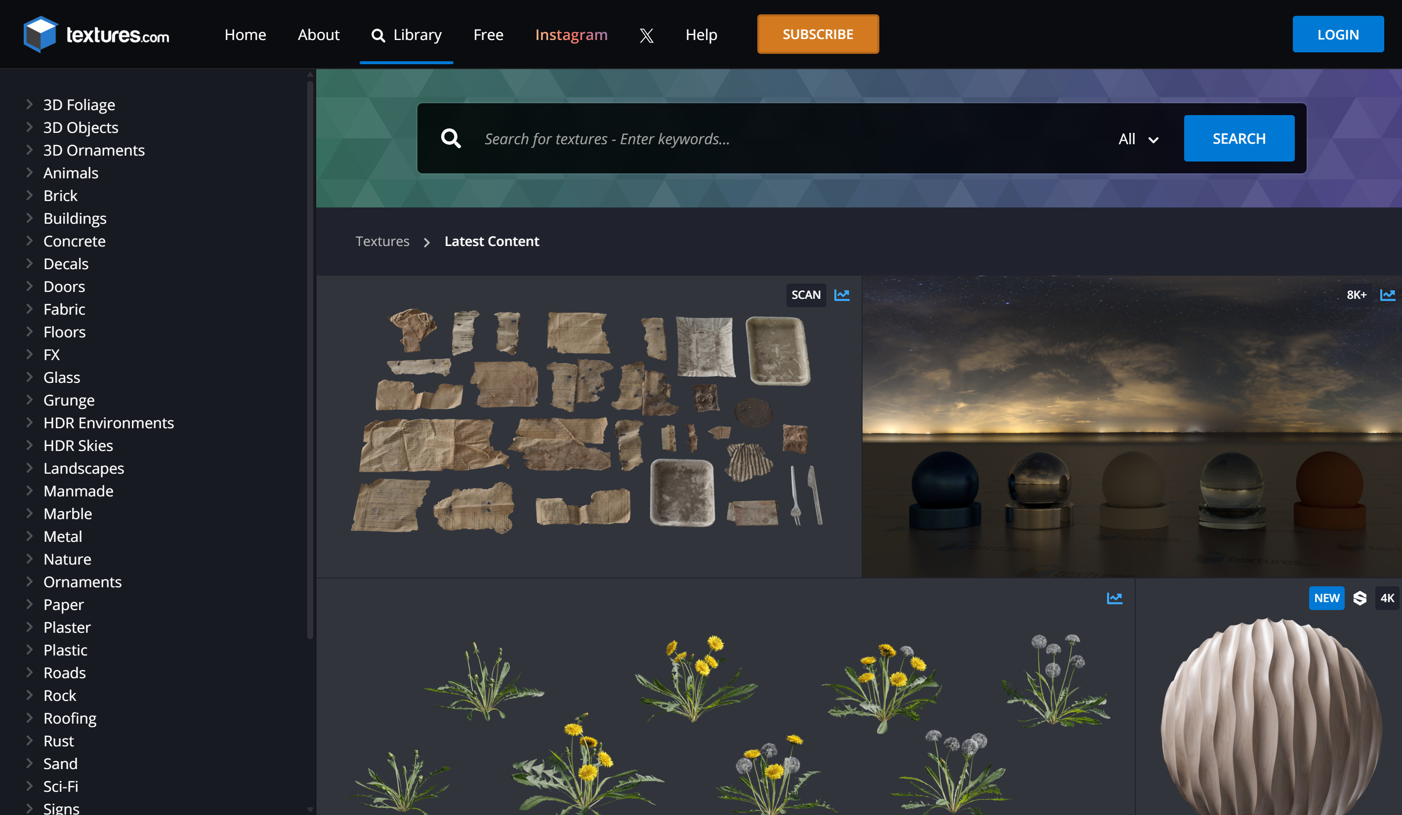 5 najlepszych stron internetowych do pobrania nakładki zbożowej: Textures.com