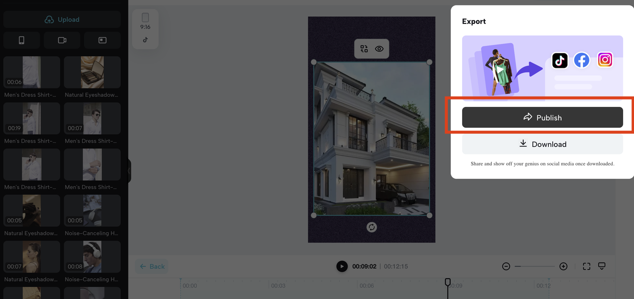 Easy publish and download