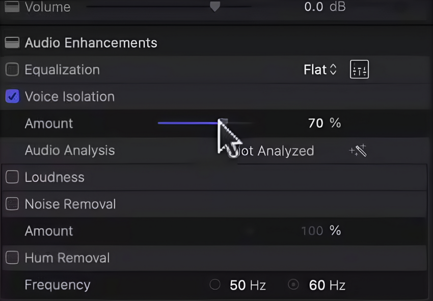 Audioverbesserungen verwenden, um Audiorauschen zu entfernen