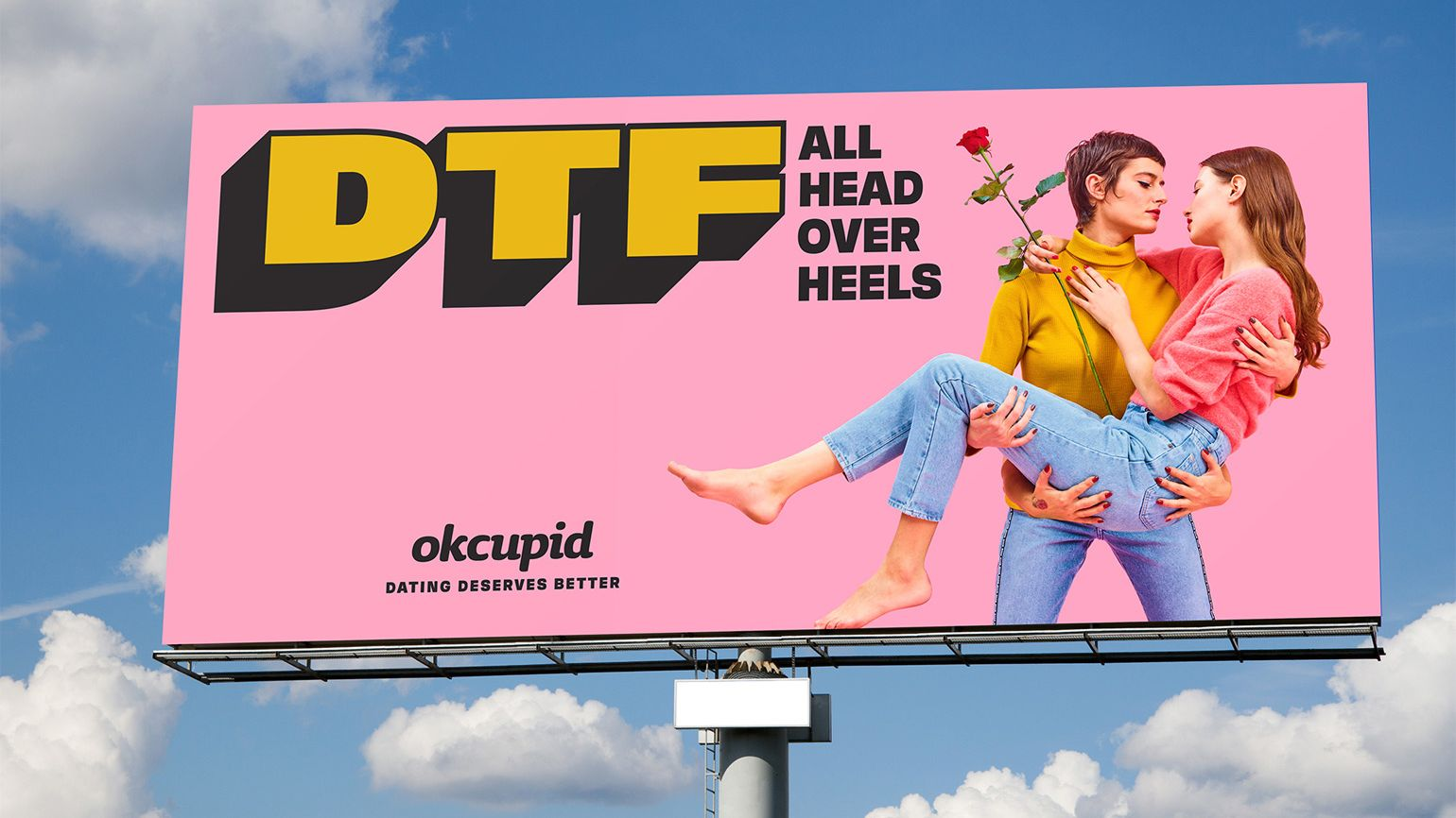 OkCupid's Billboard ad