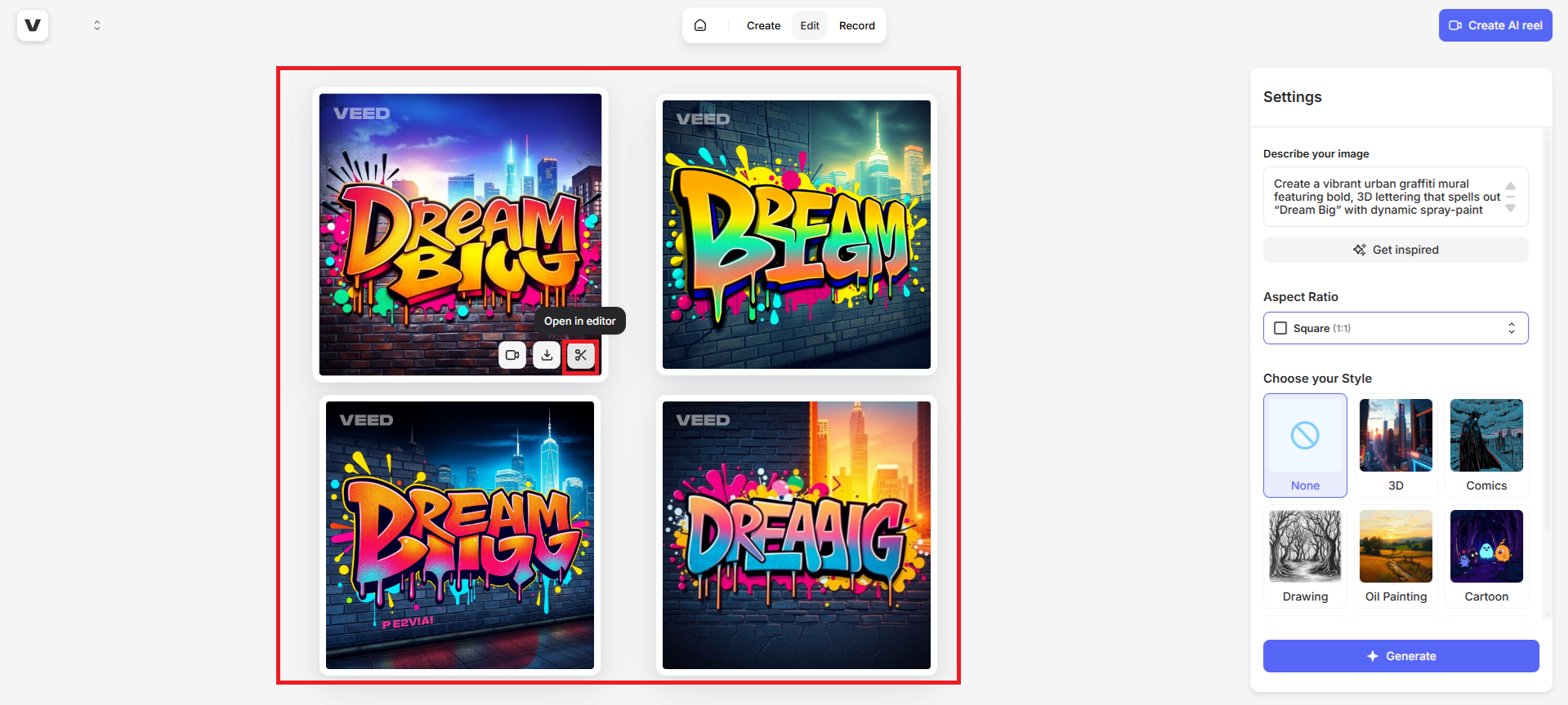 Pick your favorite creation