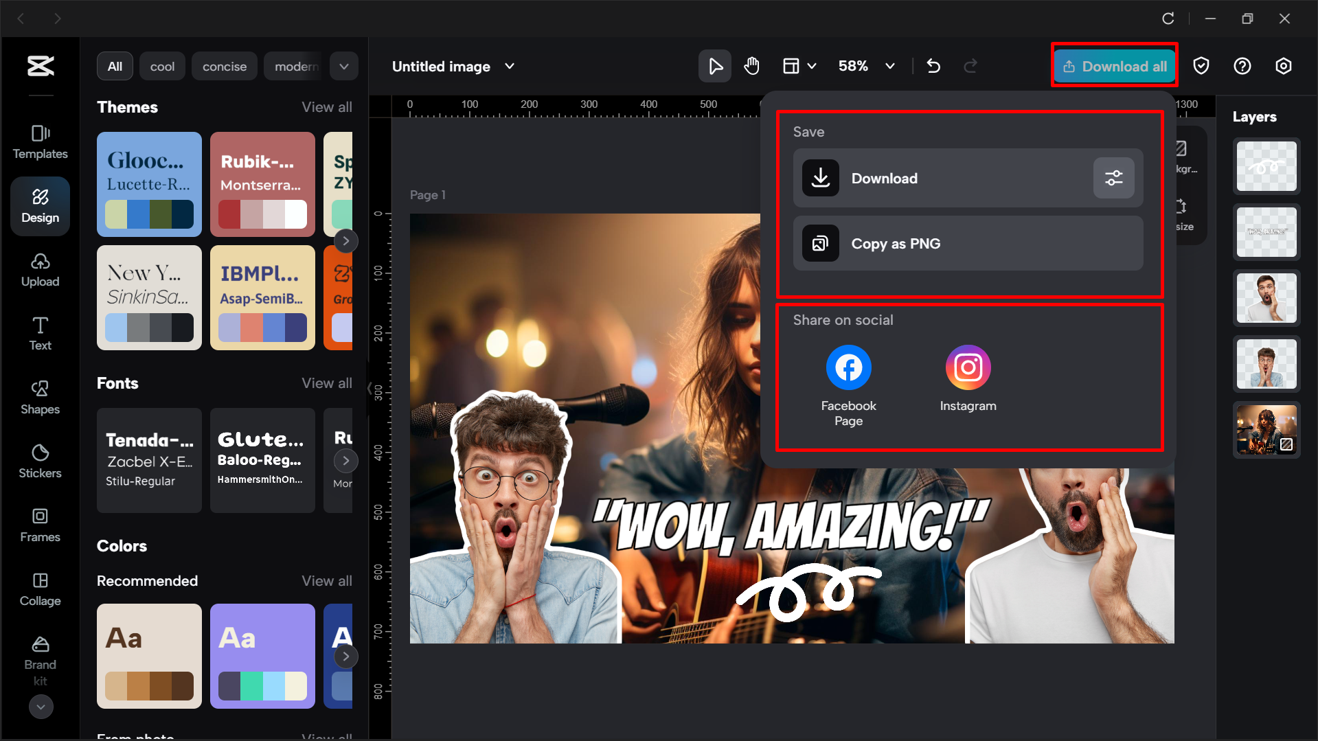 Exporting the final YouTube thumbnail