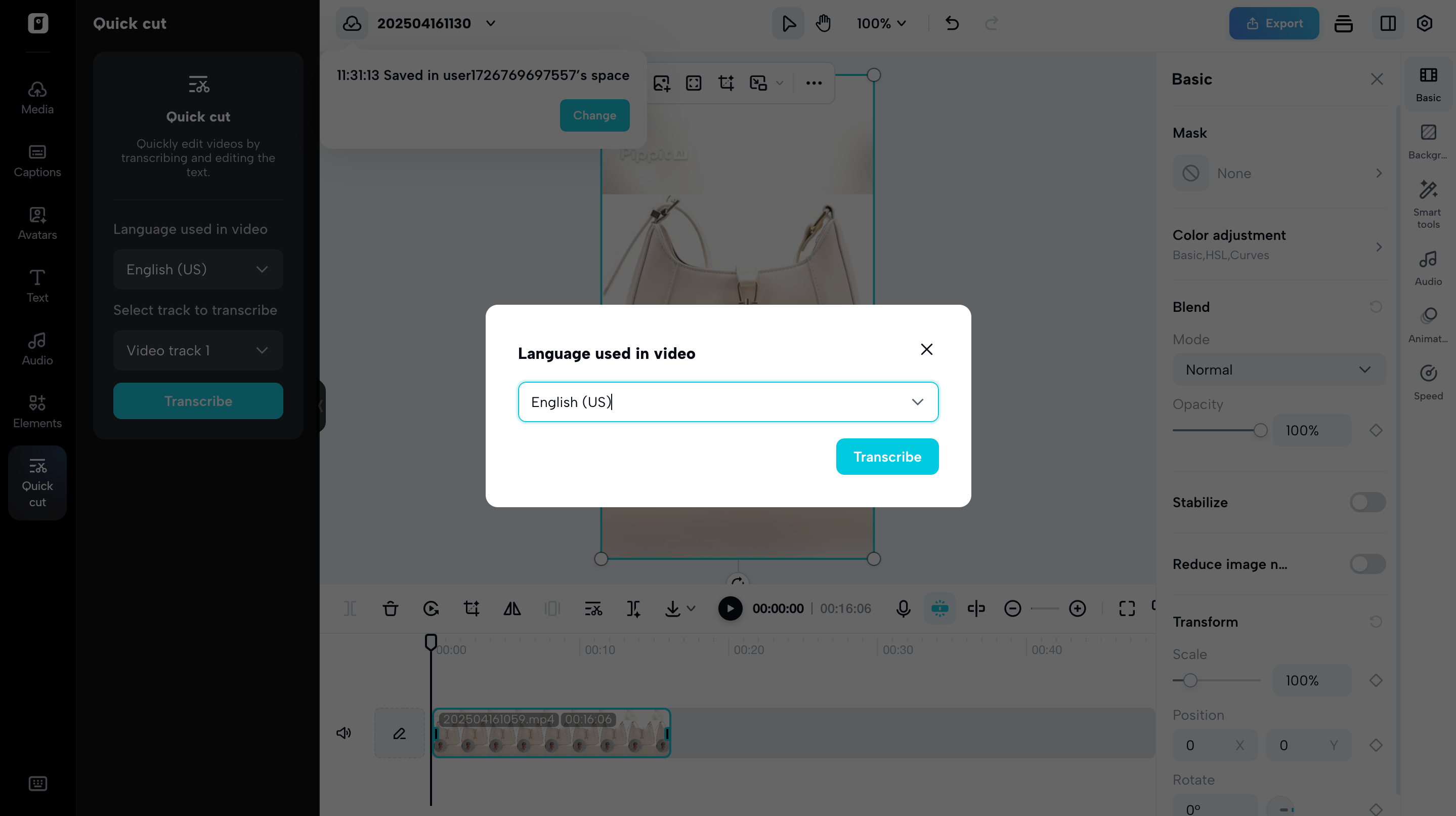 Select your video language