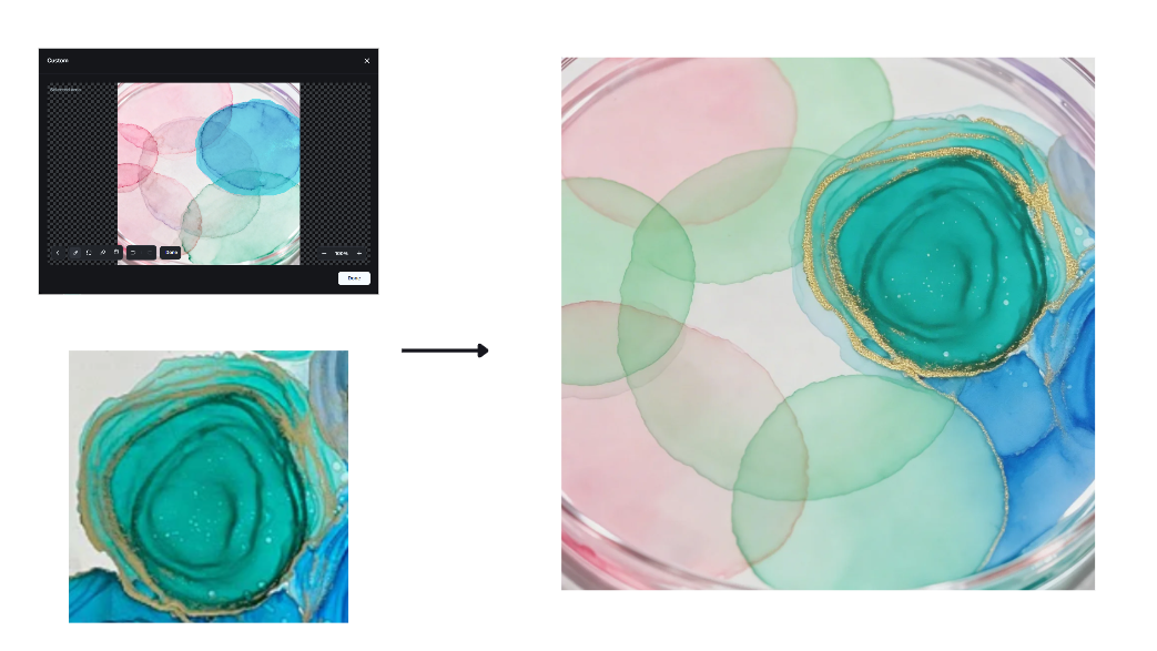Función de edición interactiva en Dreamina