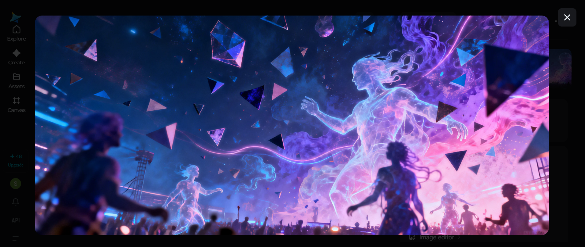 Music festival poster design: Surrel and abstract visual