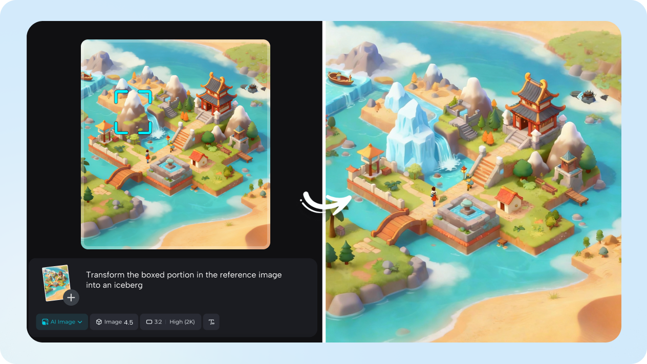  modify with interactive editing