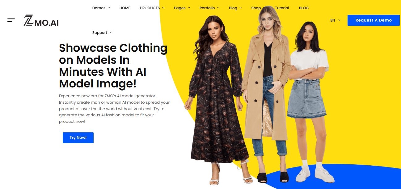 ZMO.AI fashion model generator