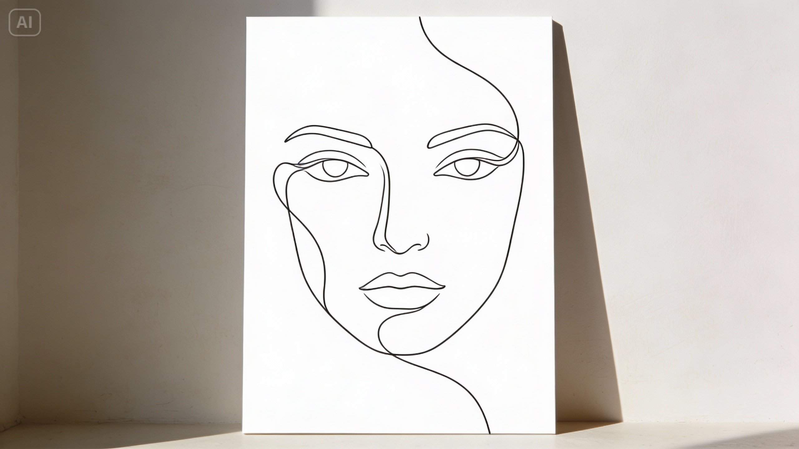 Line Art minimalistisches Poster