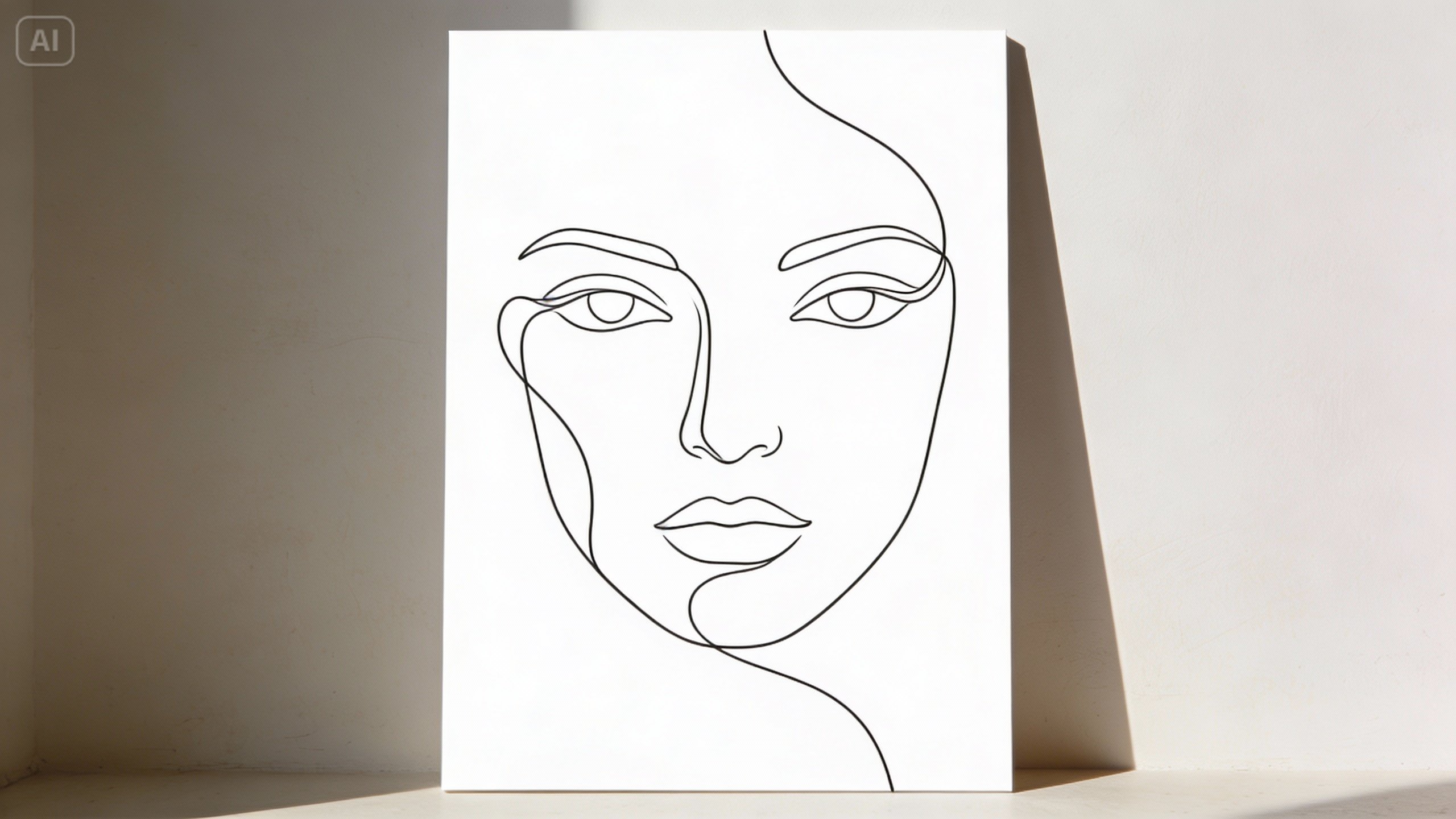 poster minimalist de artă de linie