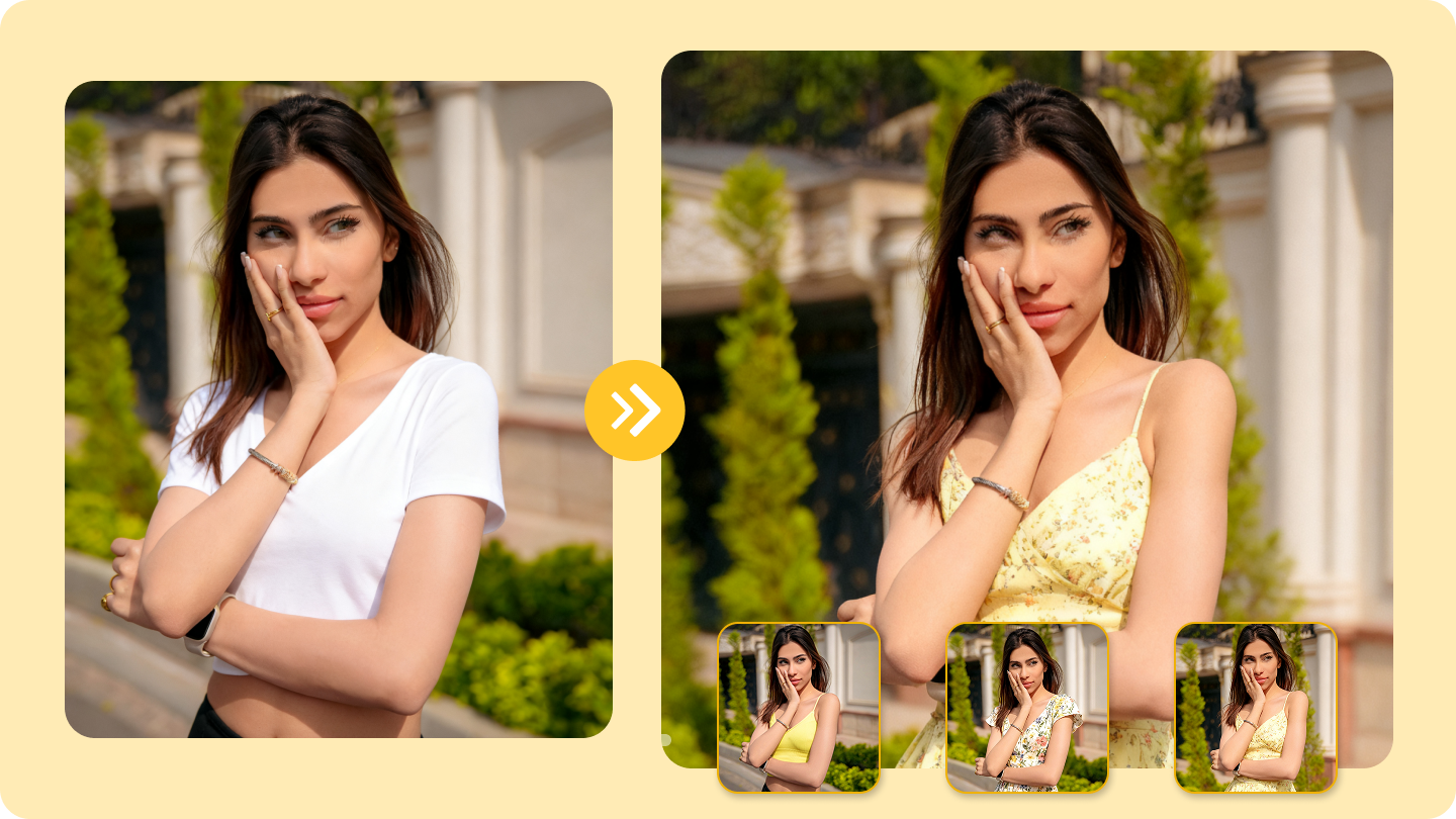 AIによる服の試着