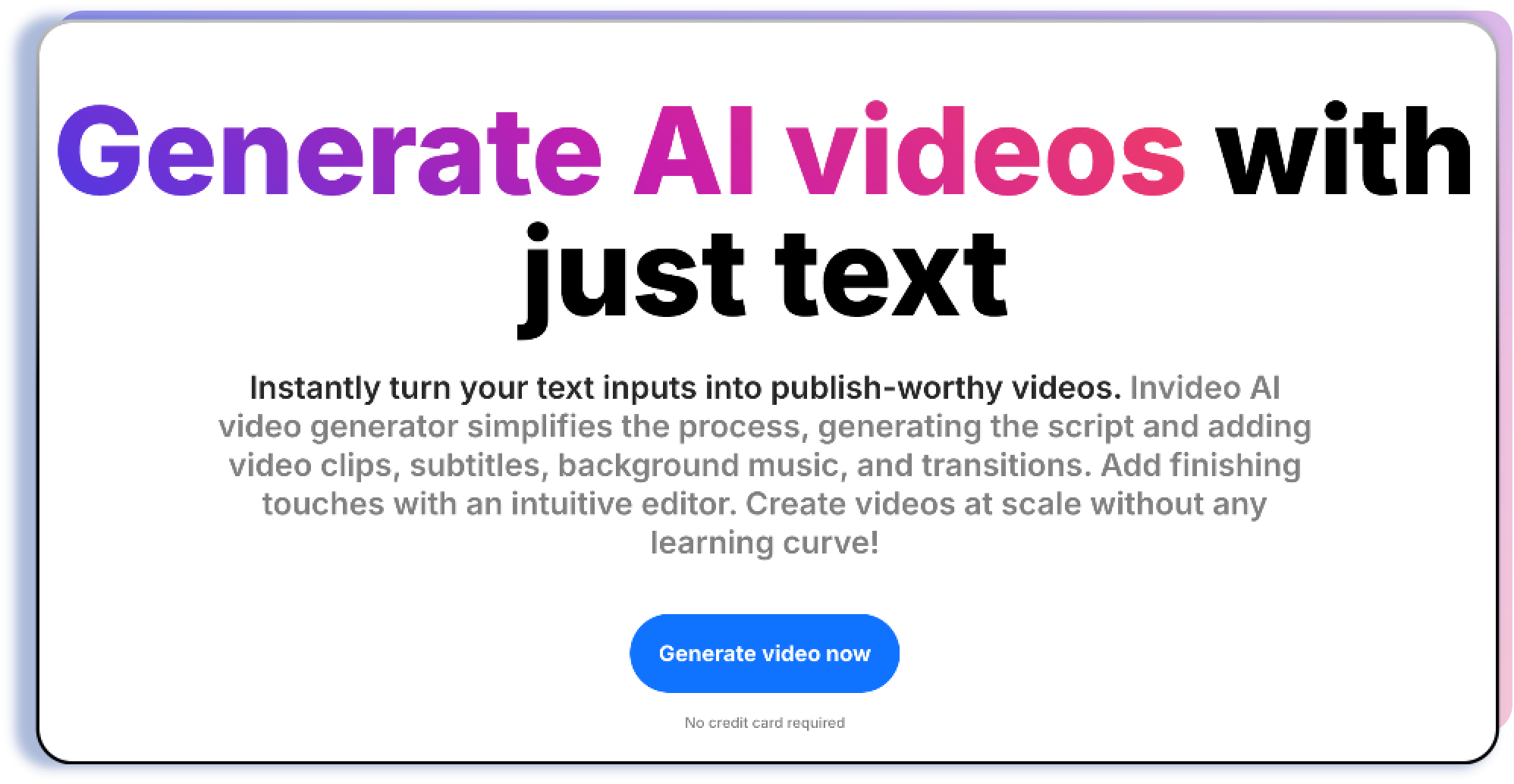 InVideo AI Video Generator