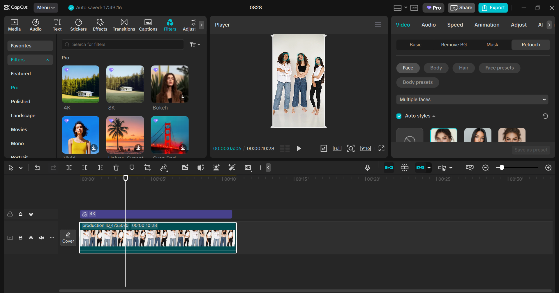 واجهة محرر فيديو سطح المكتب CapCut - أفضل أداة لصنع صور شخصية جيدة لـ Instagram