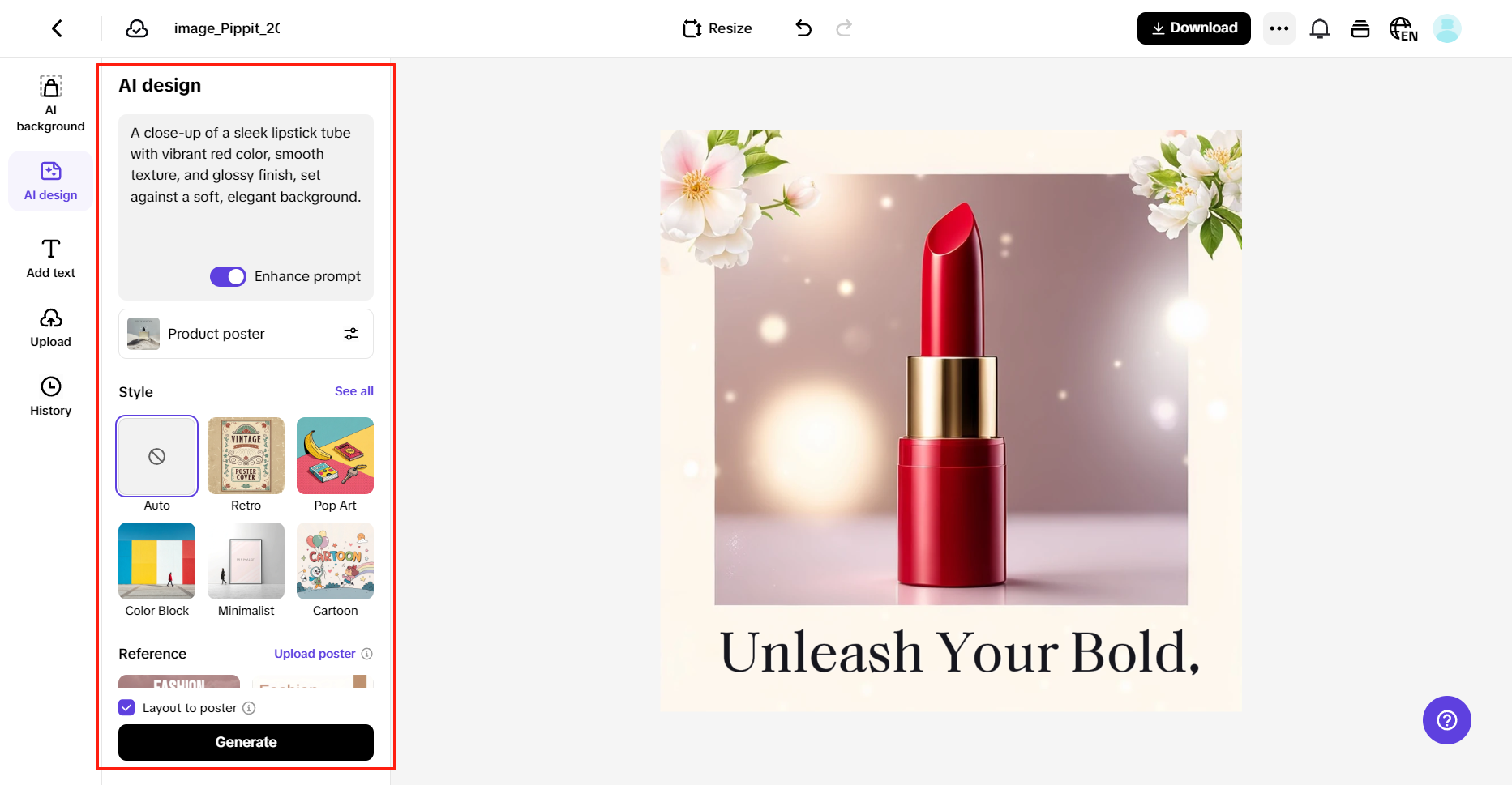 Text-driven image creation