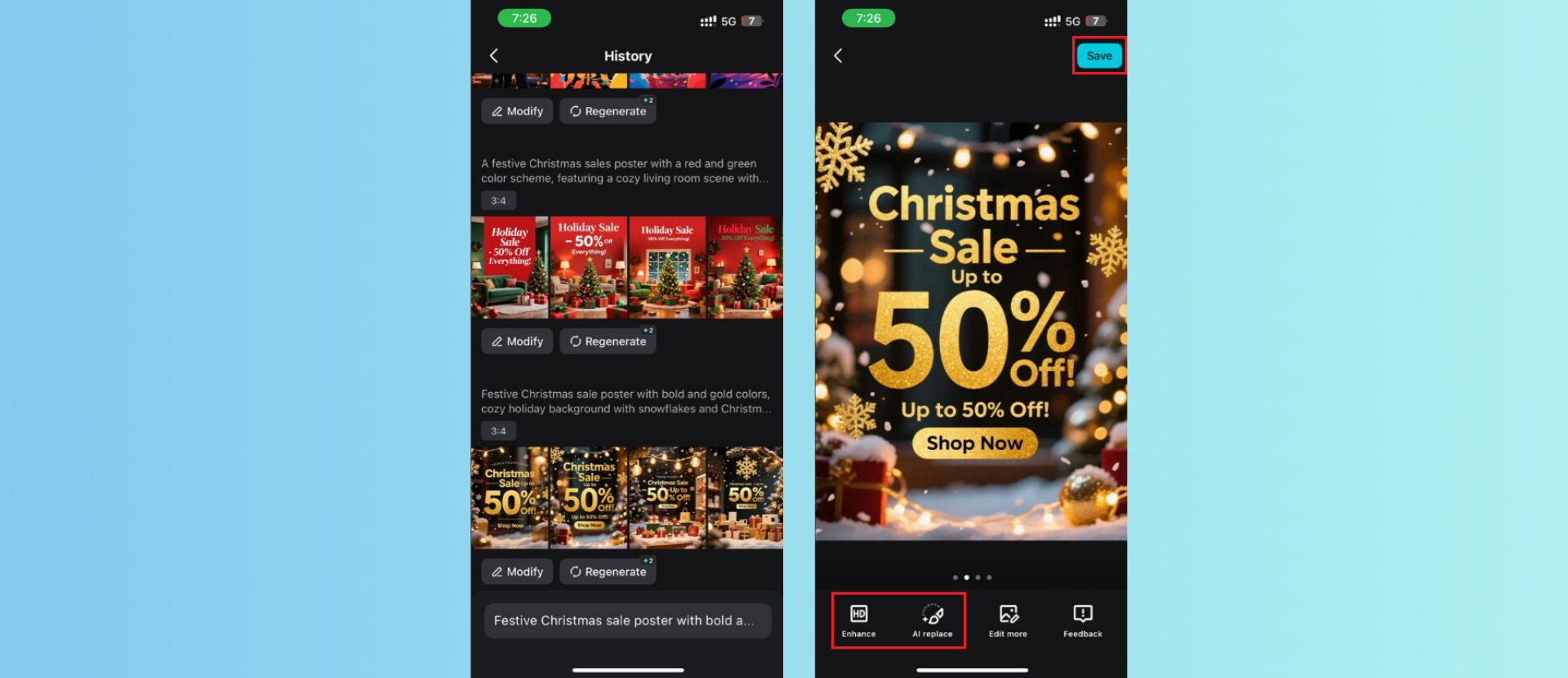 Save your poster design