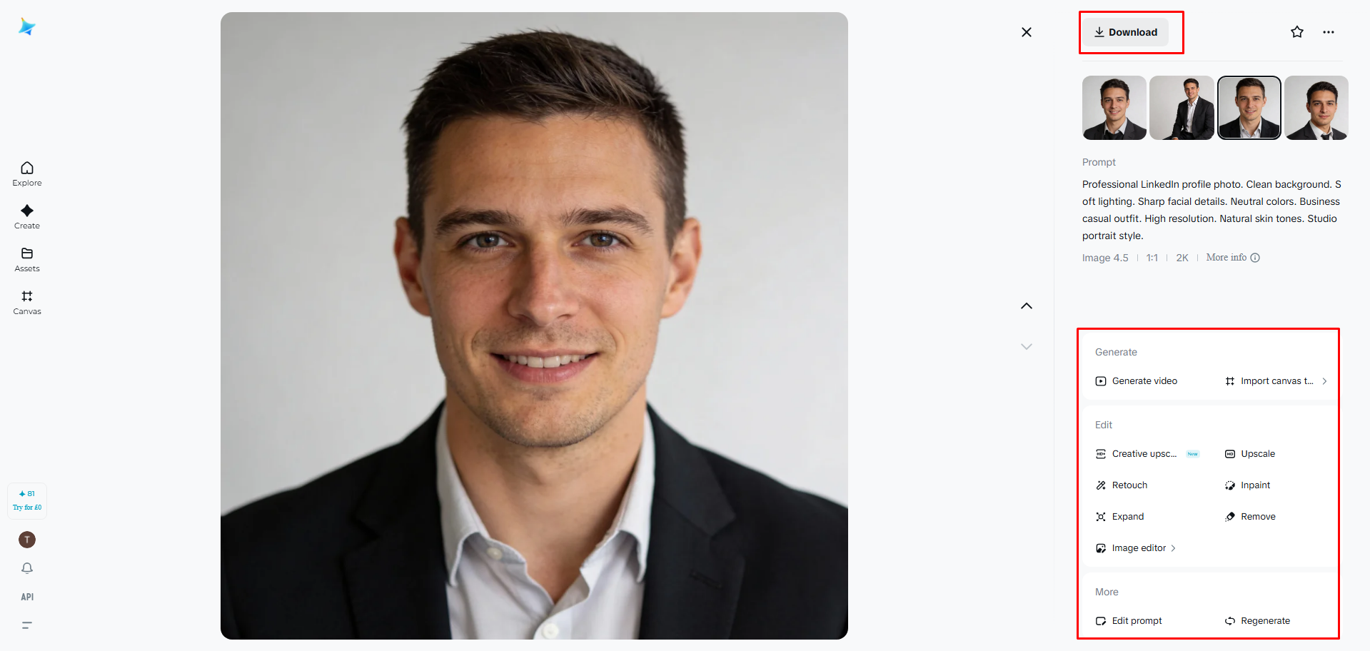 Download your LinkedIn profile image